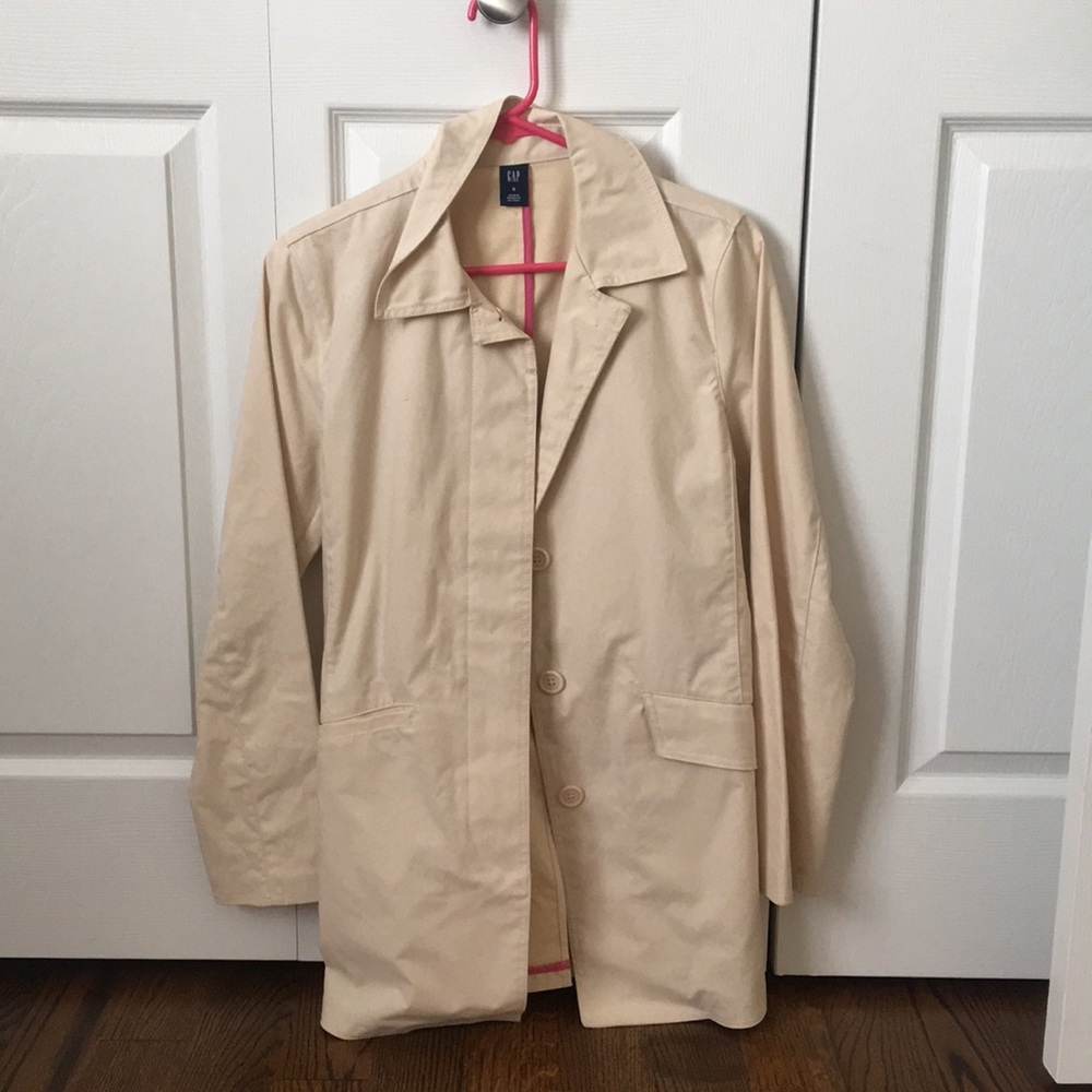 Long cream jacket
